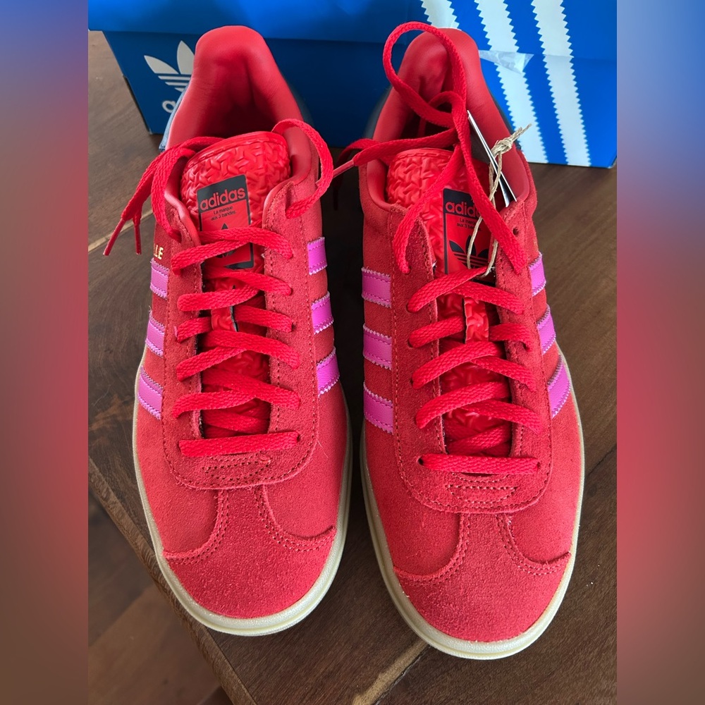 Adidas Gazelle Bold - Red & Pink accent